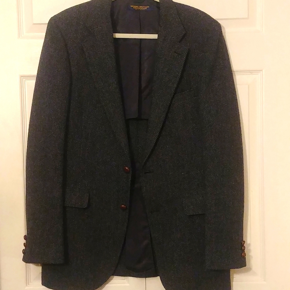 Brooks Brothers Grey Wool Blazer 41 L
